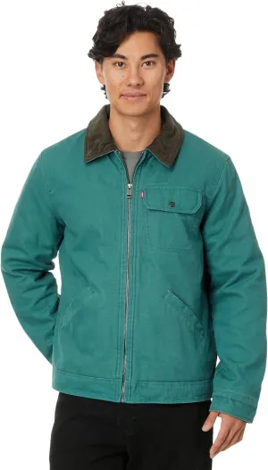 Levi's Men's Workwear Cotton Canvas Corduroy Collar Depot Jacket