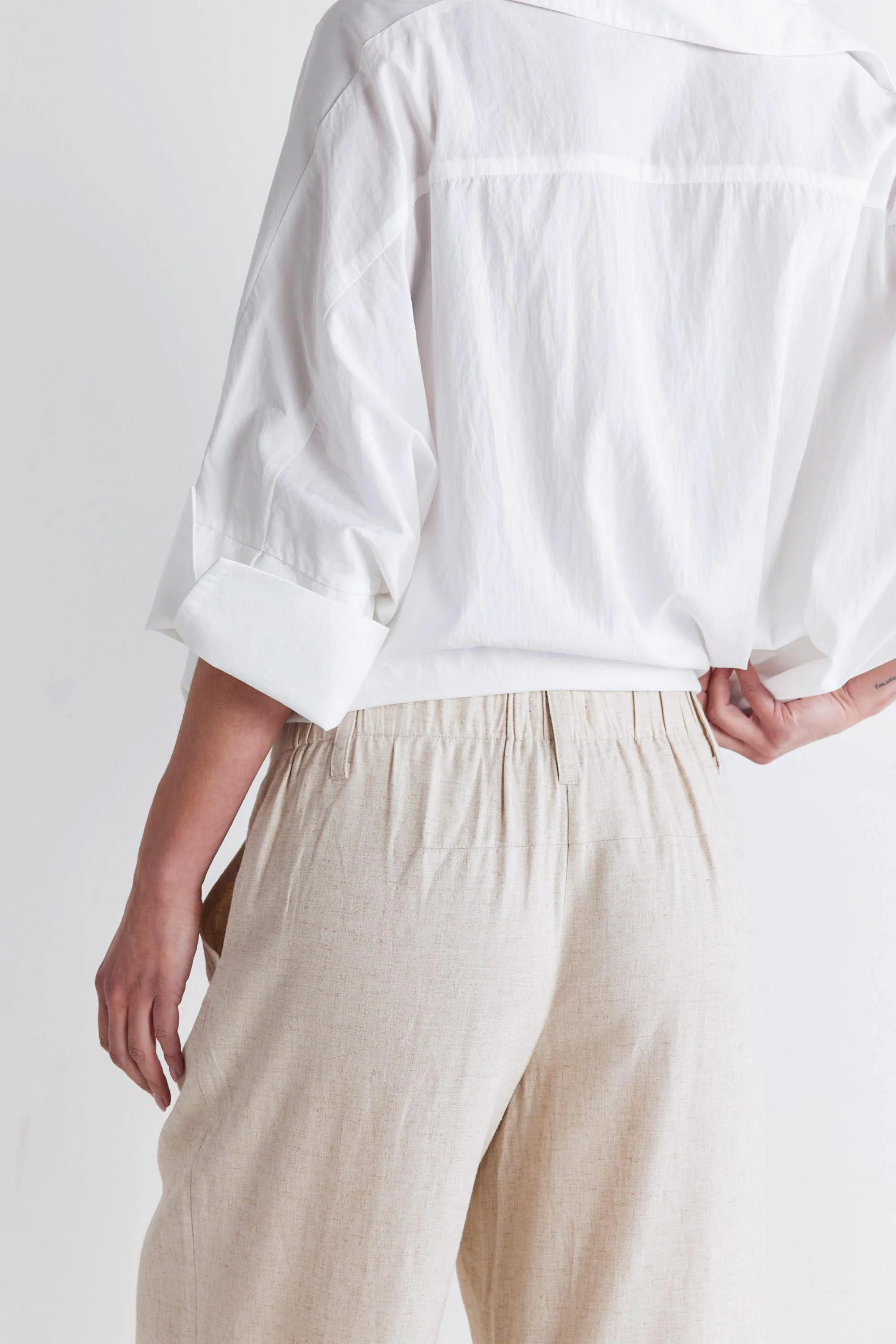 Linen A-Line Pants