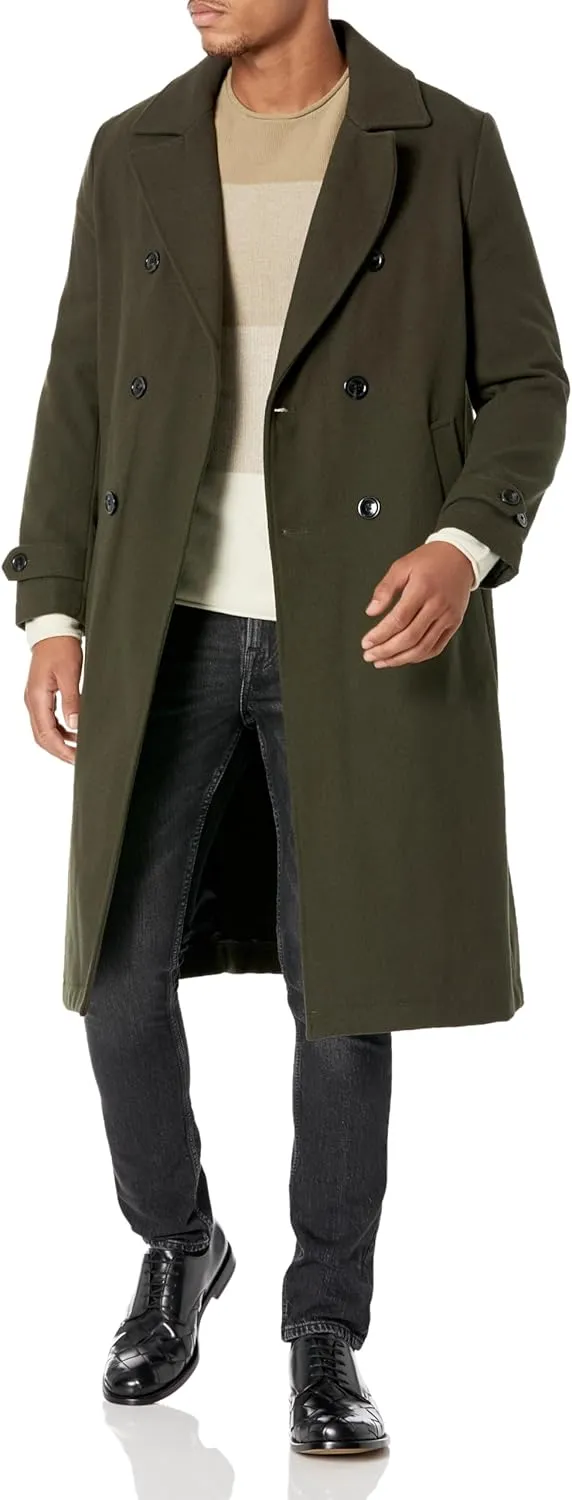 LONDON FOG Men's Classic Wool Blend Topcoat
