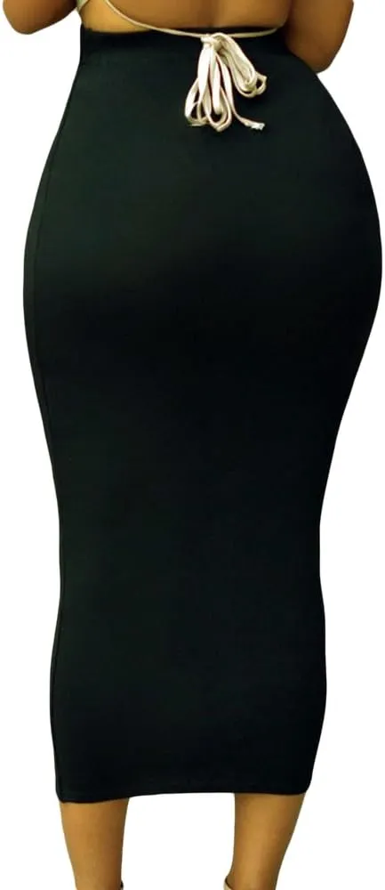 Lrady Women's High Waist Slim Bodycon Party Club Night Out Maxi Long Pencil Skirts