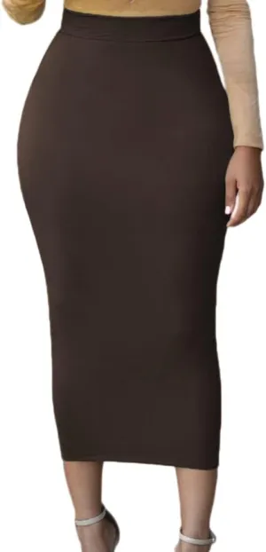 Lrady Women's High Waist Slim Bodycon Party Club Night Out Maxi Long Pencil Skirts