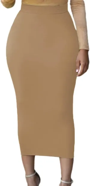 Lrady Women's High Waist Slim Bodycon Party Club Night Out Maxi Long Pencil Skirts