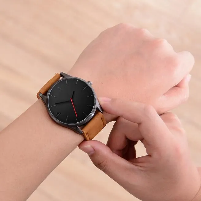 Men Watch Leather Sport watches