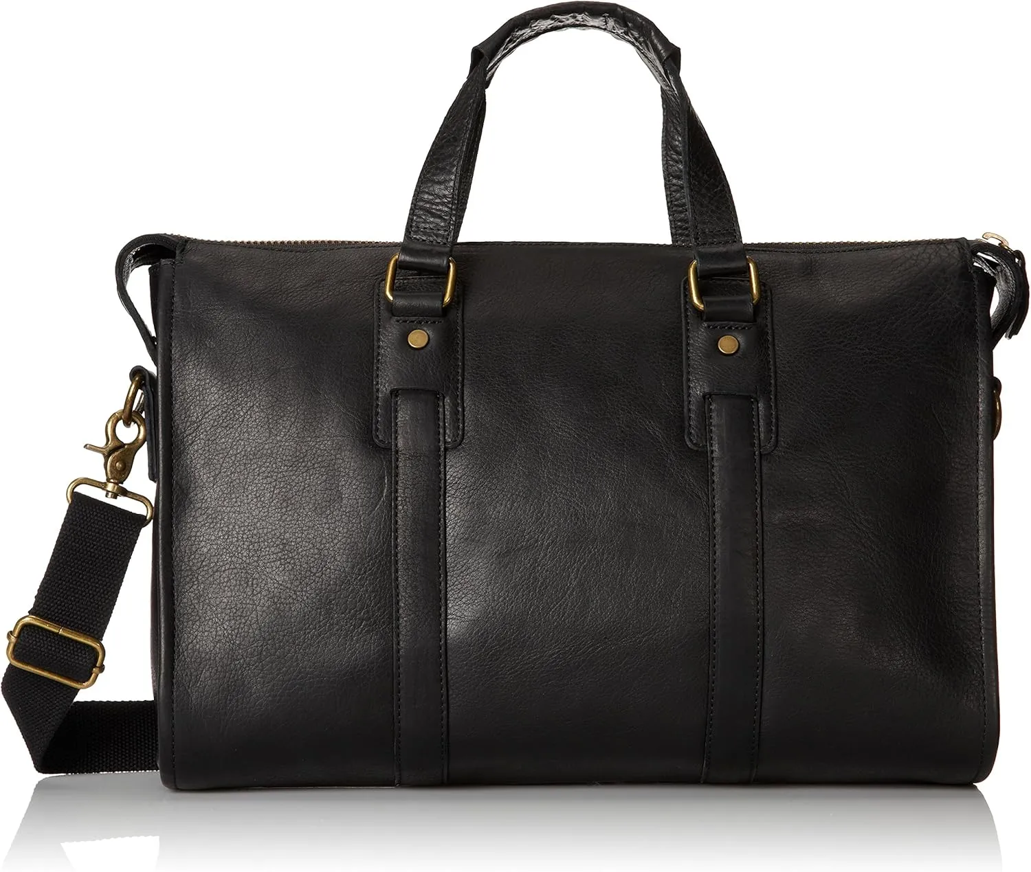 Men's Classic Leather Brief, Black, One Size