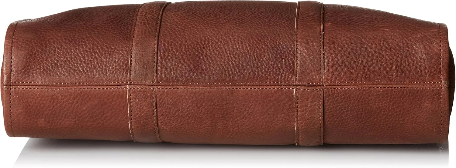 Men's Classic Leather Brief, Dark Brown, One Size