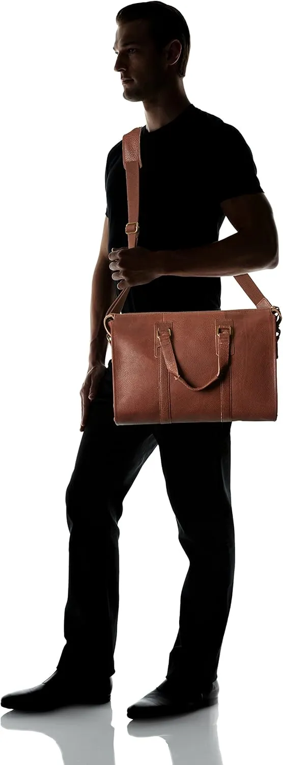 Men's Classic Leather Brief, Dark Brown, One Size