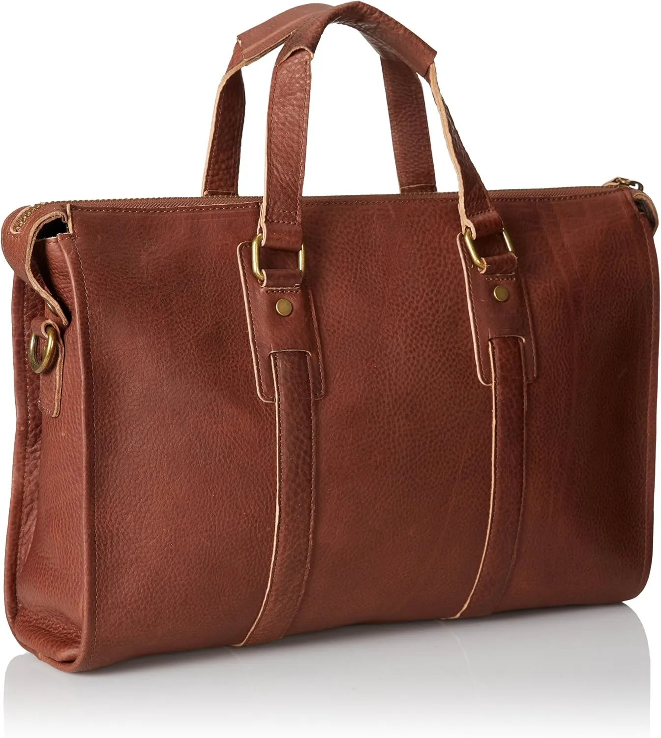 Men's Classic Leather Brief, Dark Brown, One Size