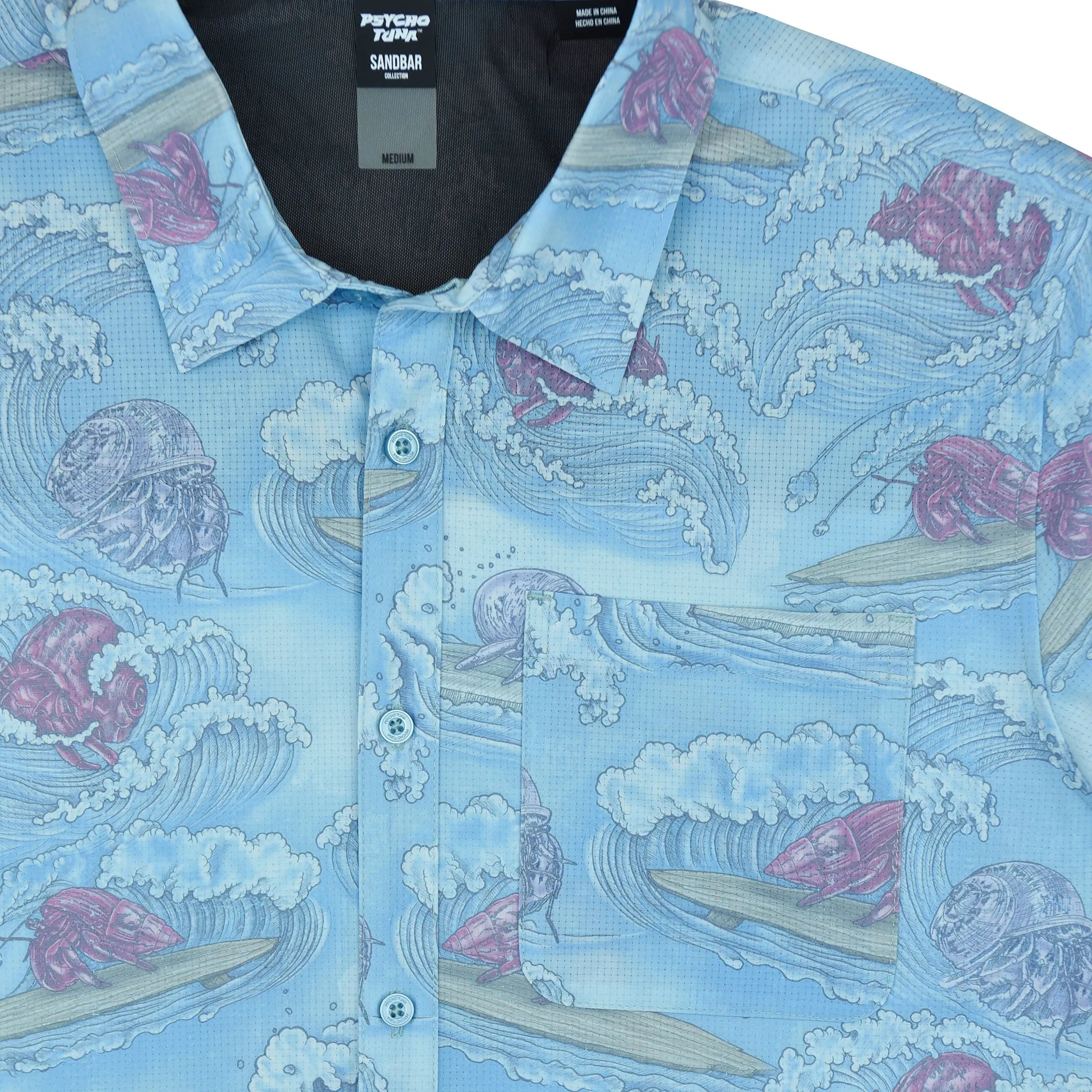 Men's Curl Claw Short Sleeve Button Up Shirt