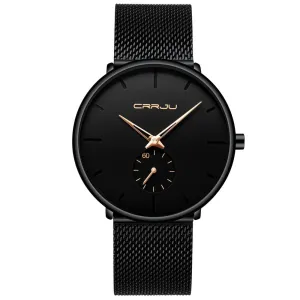 Men's minimalist steel watch