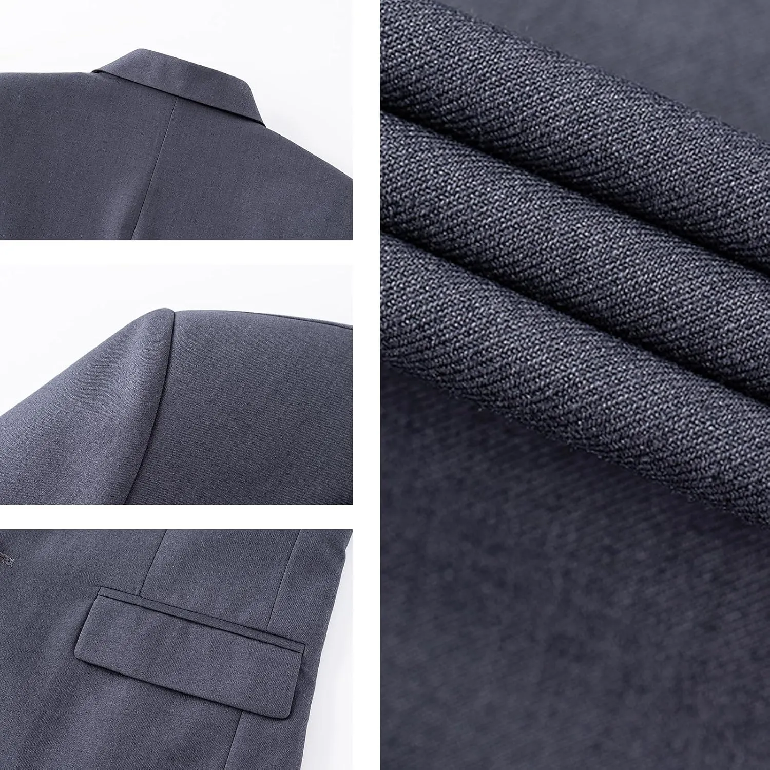 Mens Sport Coats and Blazers 5 Real Pockets Slim Fit Business Casual Men Suit Blazer Suit Jacket