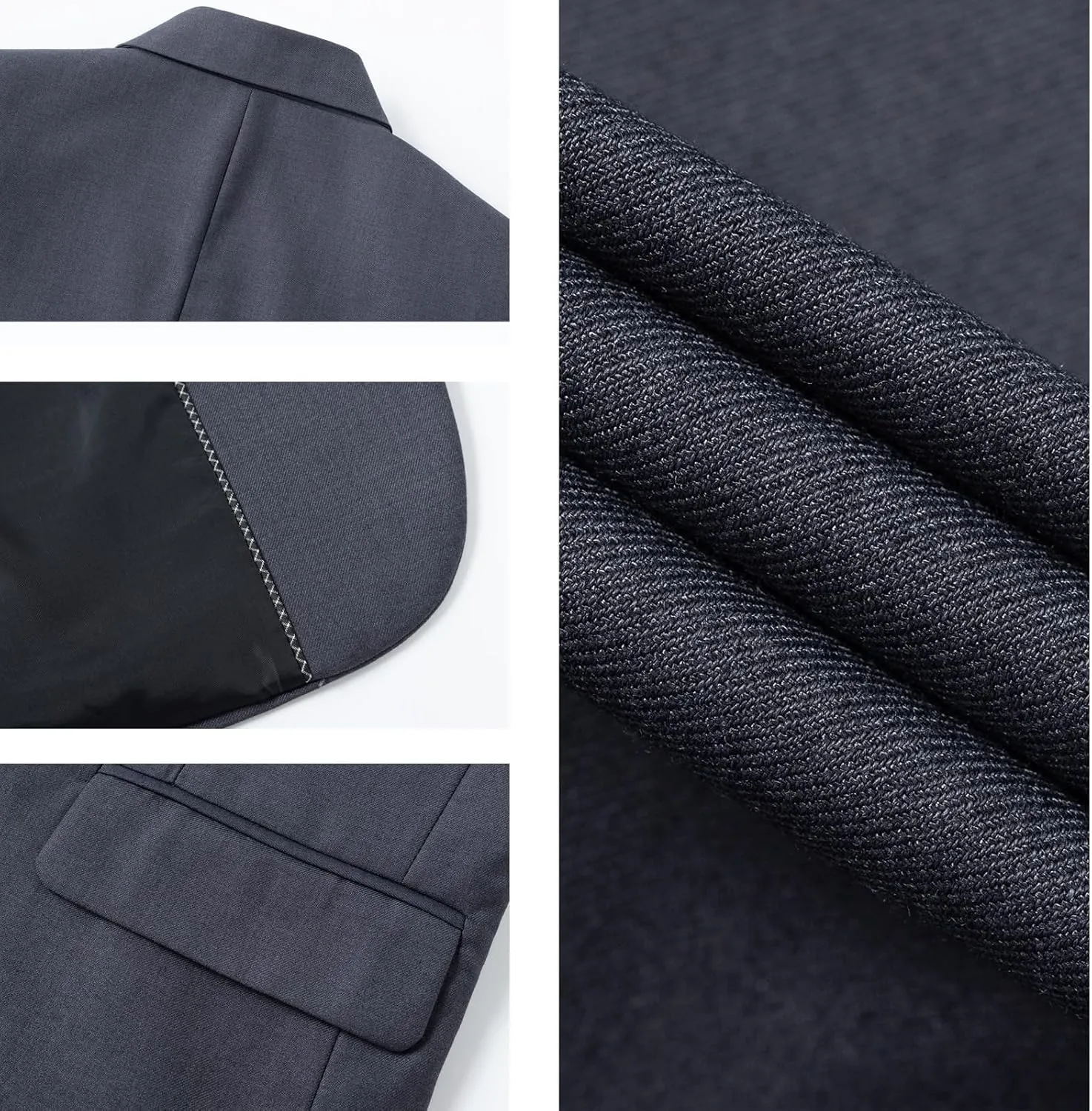 Mens Sport Coats and Blazers 5 Real Pockets Slim Fit Business Casual Men Suit Blazer Suit Jacket