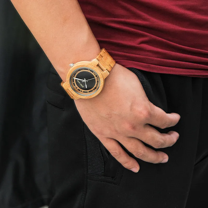 Montre en bois Beige