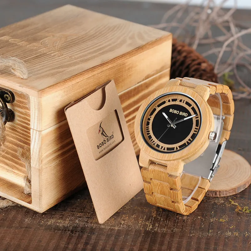 Montre en bois Beige