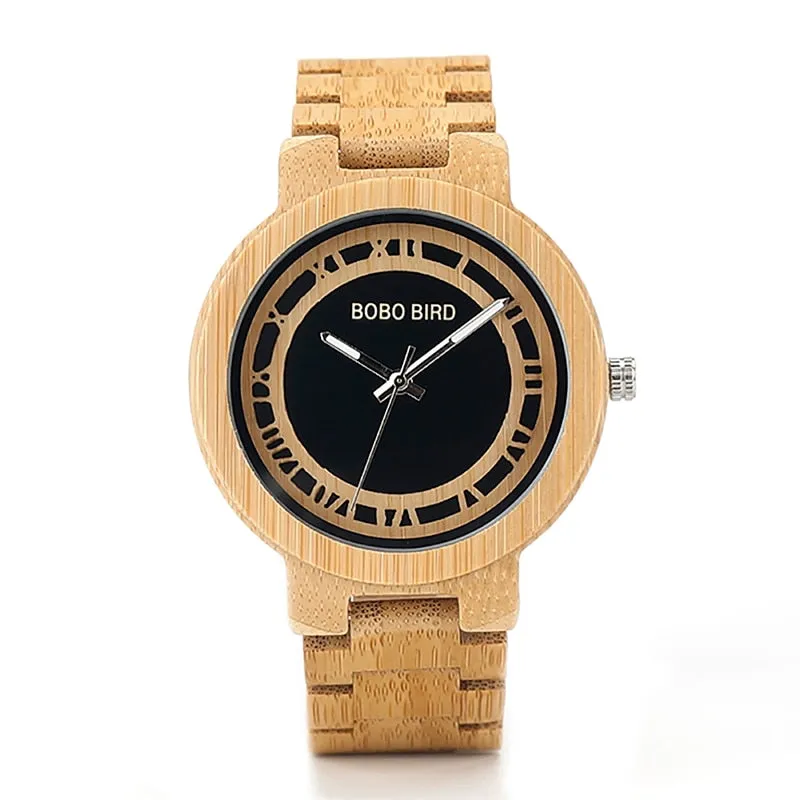 Montre en bois Beige