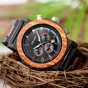 Montre en bois Run