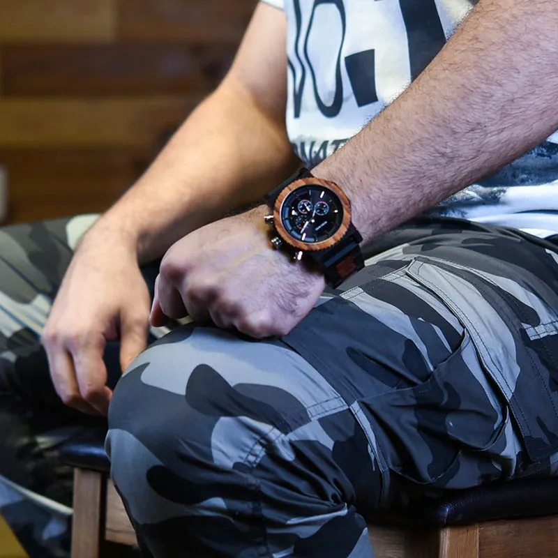Montre en bois Run