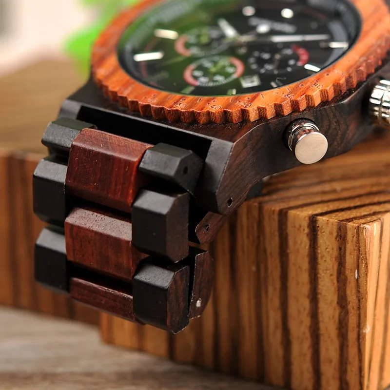 Montre en bois Run