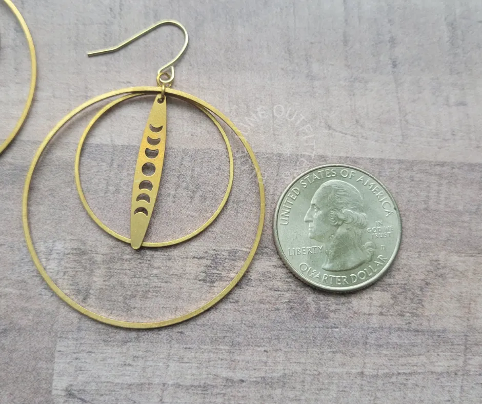 Moon Phase Bohemian Earrings