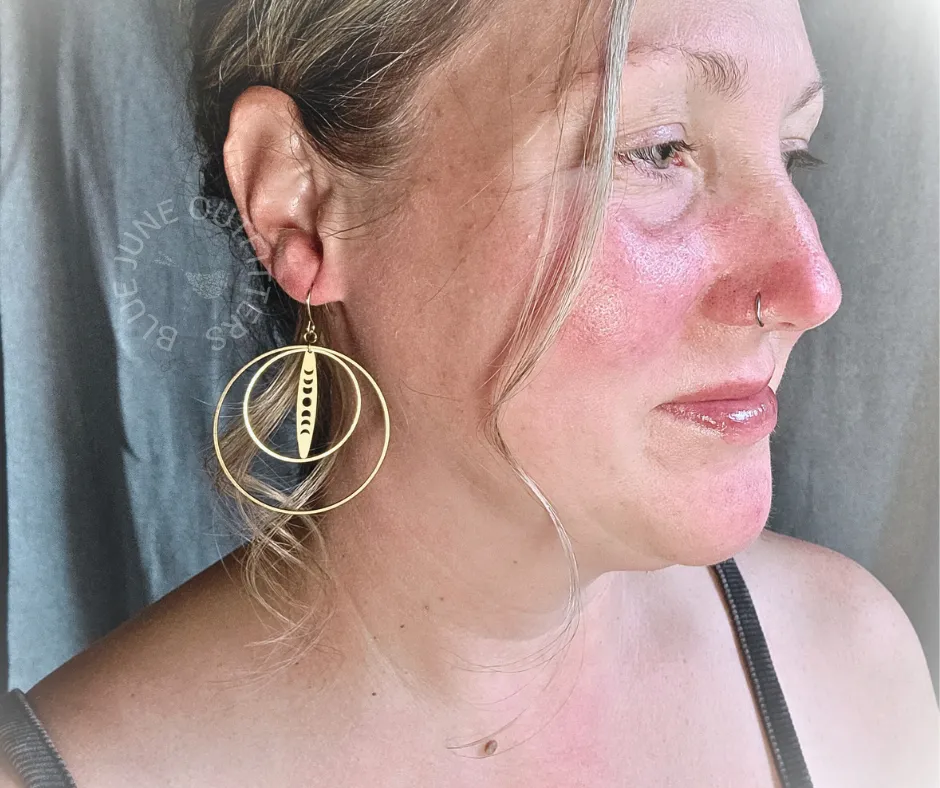 Moon Phase Bohemian Earrings