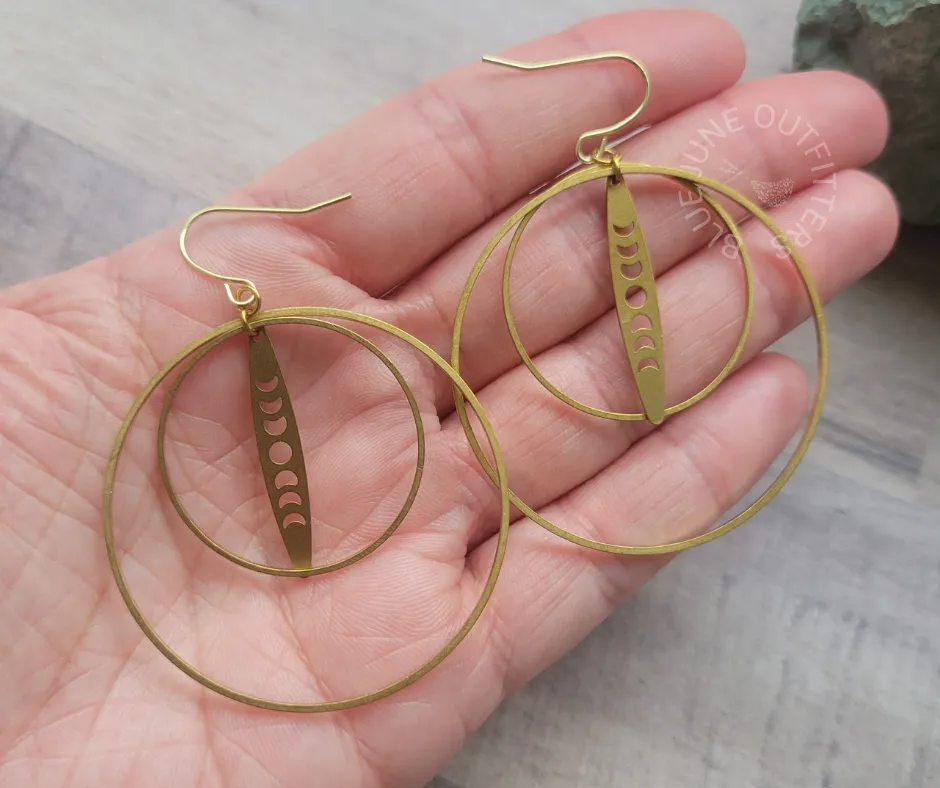 Moon Phase Bohemian Earrings