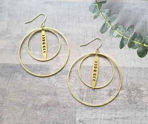Moon Phase Bohemian Earrings