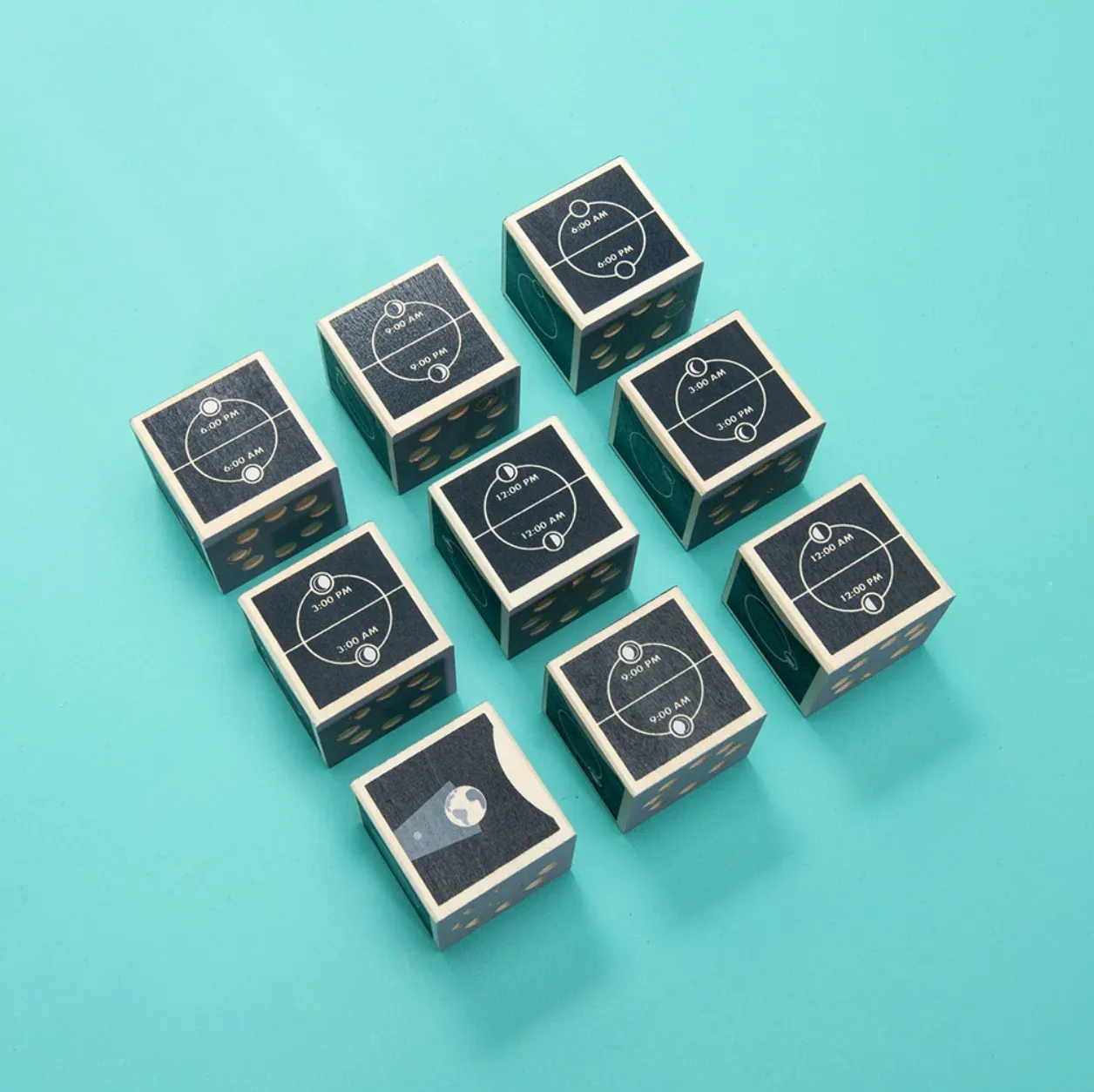 Moon Phase Wooden Blocks by Uncle Goose