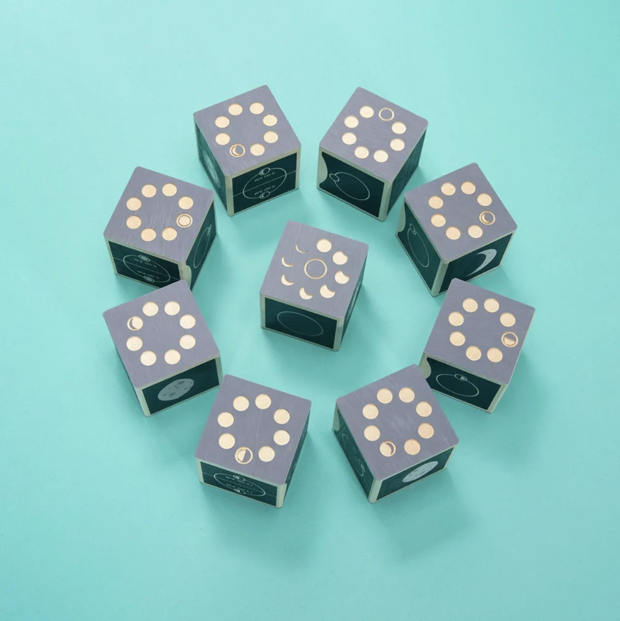Moon Phase Wooden Blocks by Uncle Goose