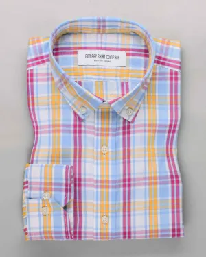 Multi Plaid Checks Shirt