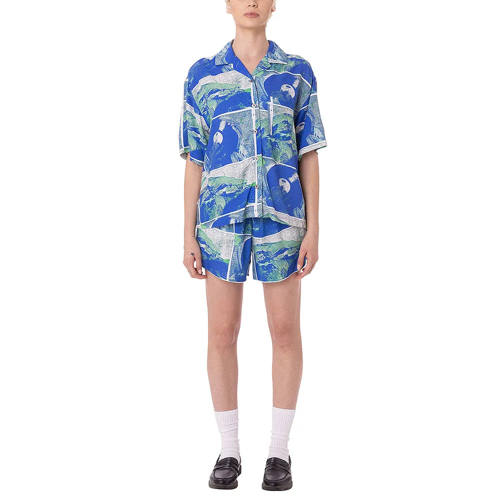 OBEY ATOLL SHIRT // BLUE MULTI
