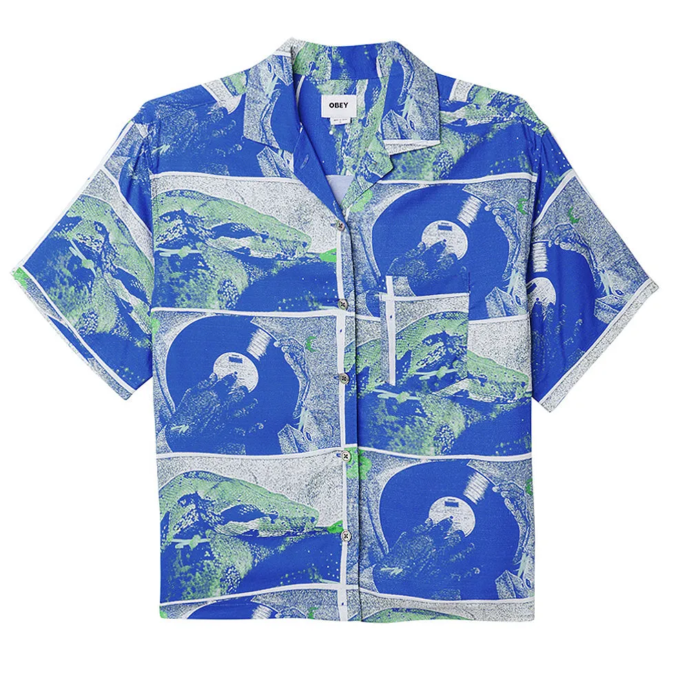 OBEY ATOLL SHIRT // BLUE MULTI