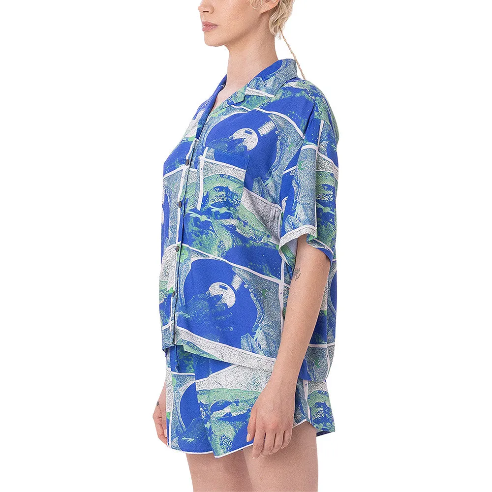 OBEY ATOLL SHIRT // BLUE MULTI