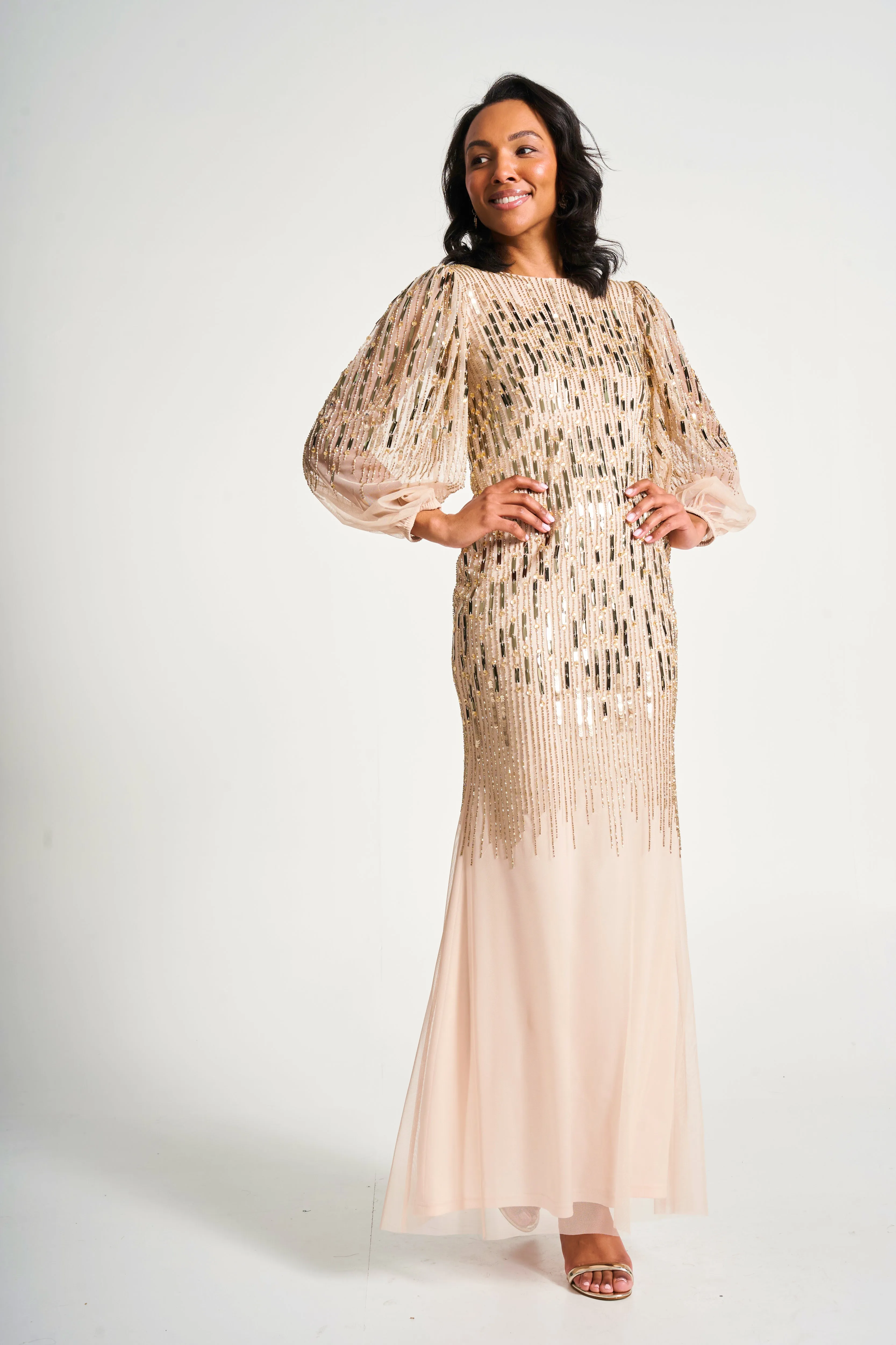 Odette Embellished Maxi Dress