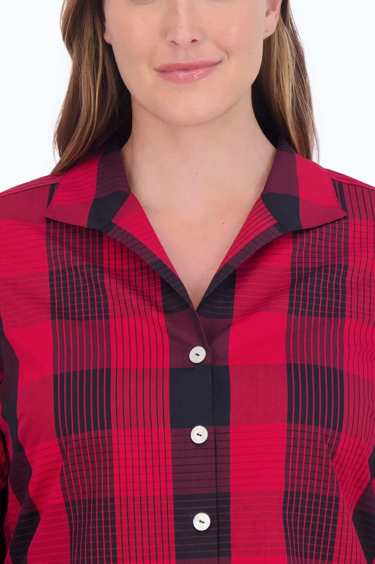 Pandora Plus No Iron Buffalo Plaid Tunic