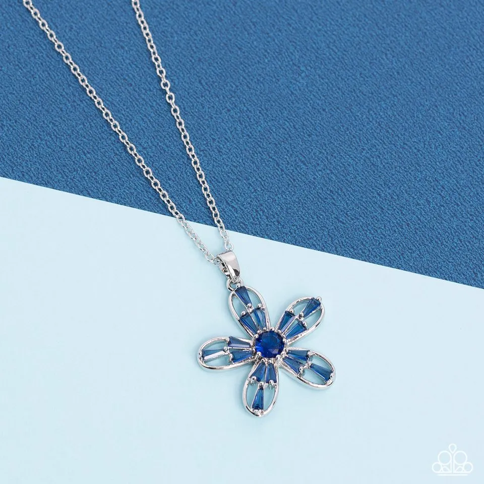 Paparazzi Necklace ~ Botanical Ballad - Blue