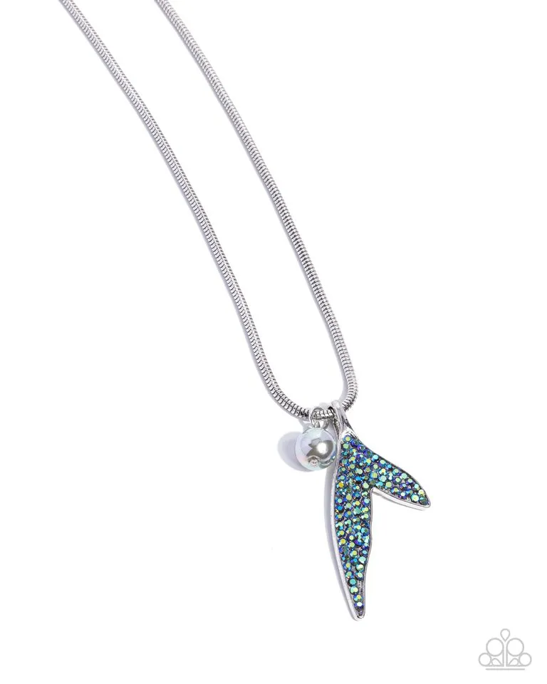 Paparazzi Necklace ~ Maiden Mermaid - Silver