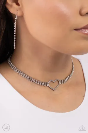 Paparazzi Necklace ~ Rows of Romance - White