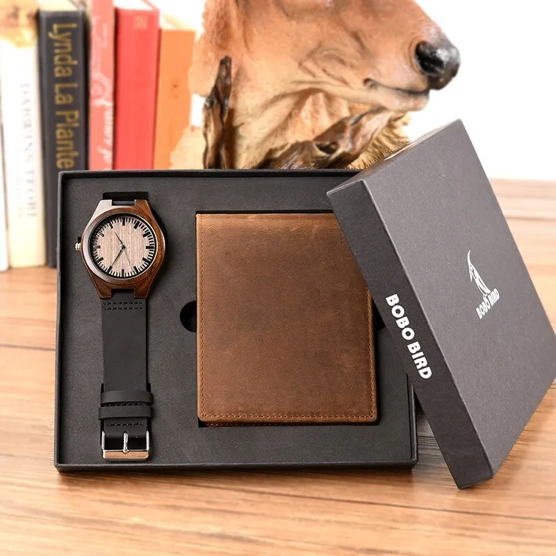 Personalized Special Gift Men Wallet Watch Set