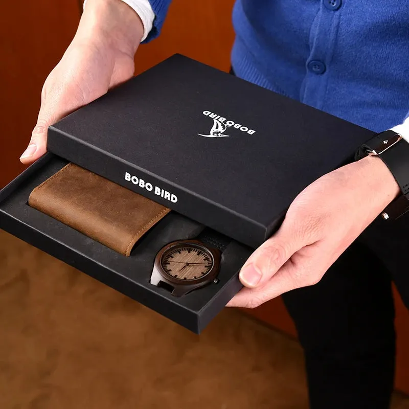 Personalized Special Gift Men Wallet Watch Set