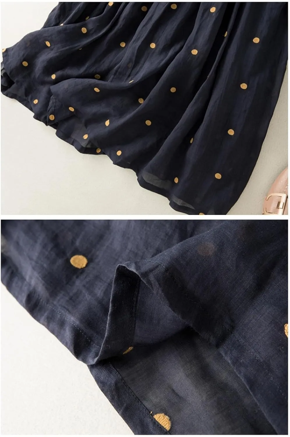 Polka Dot Tulle Skirts for Women 2025 Summer Drawstring High Waisted Elegant Flowy A-Line Swing Pleated Boho Midi Long Skirt
