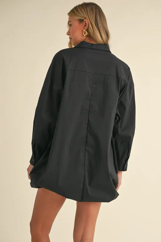 Poppy Bubble Shirt Dress