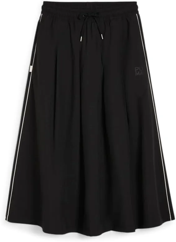 PUMA Womens Infuse Pleated Midi Skirt Casual Casual - Black - Size S
