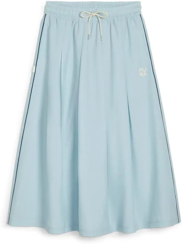 PUMA Womens Infuse Pleated Midi Skirt Casual Casual - Blue - Size S