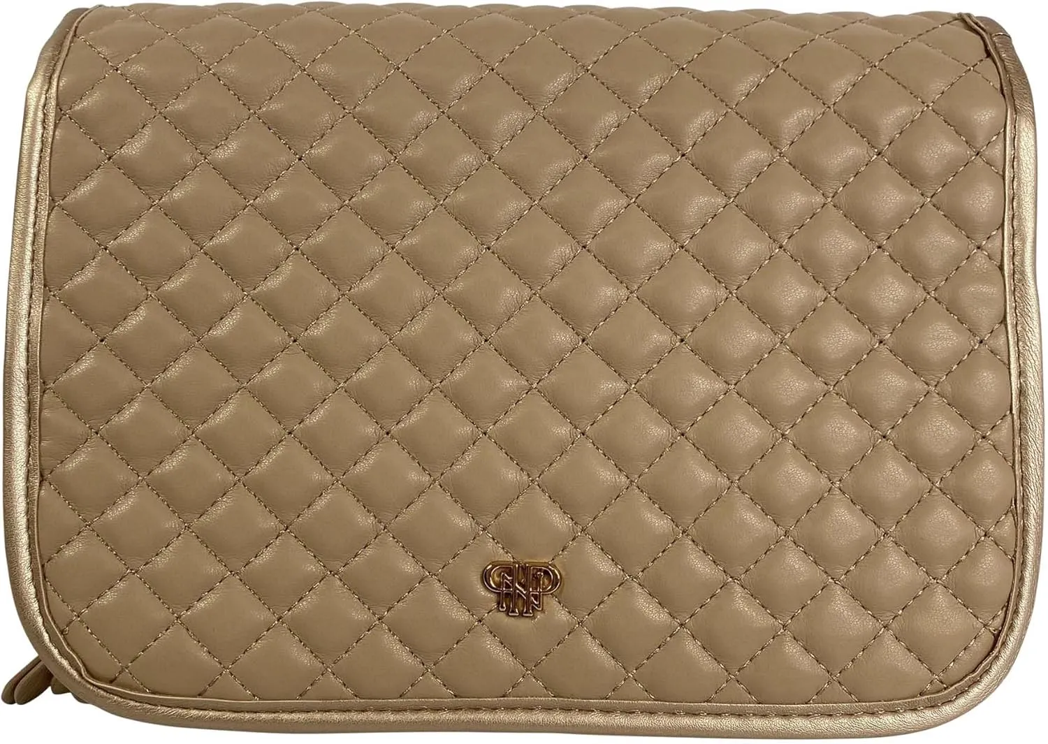 PurseN Classic Toiletry Case (Gold and Nude)