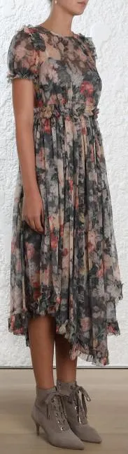 'Radiate' Ruffle Dress