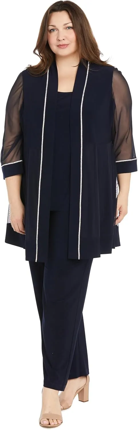 R&M Richards Women's Classic Pants Set