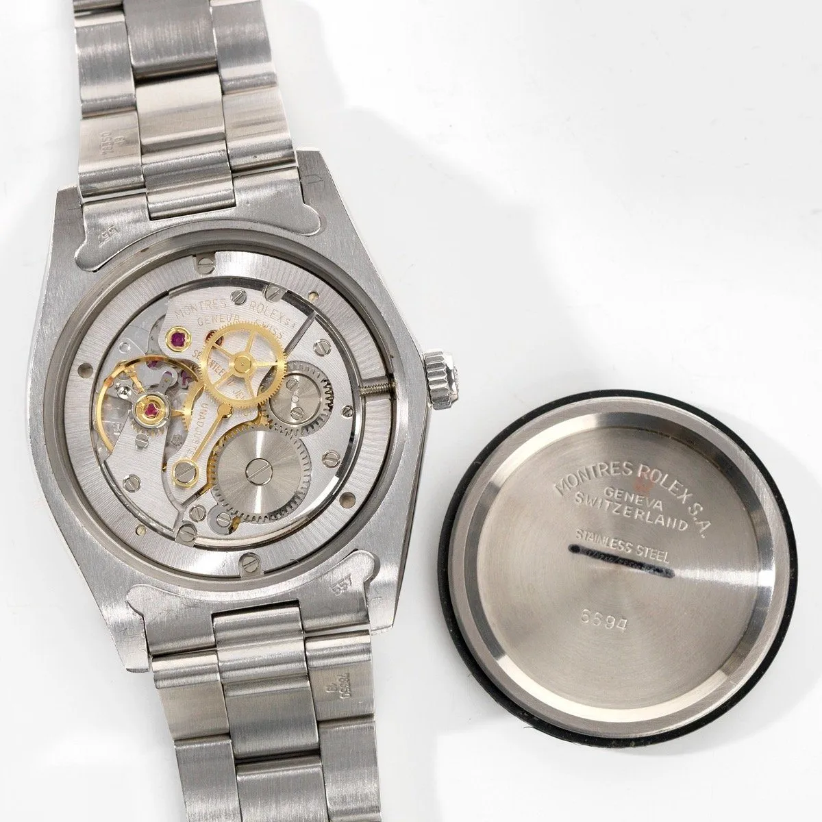 Rolex Oysterdate Silver Dial Reference 6694