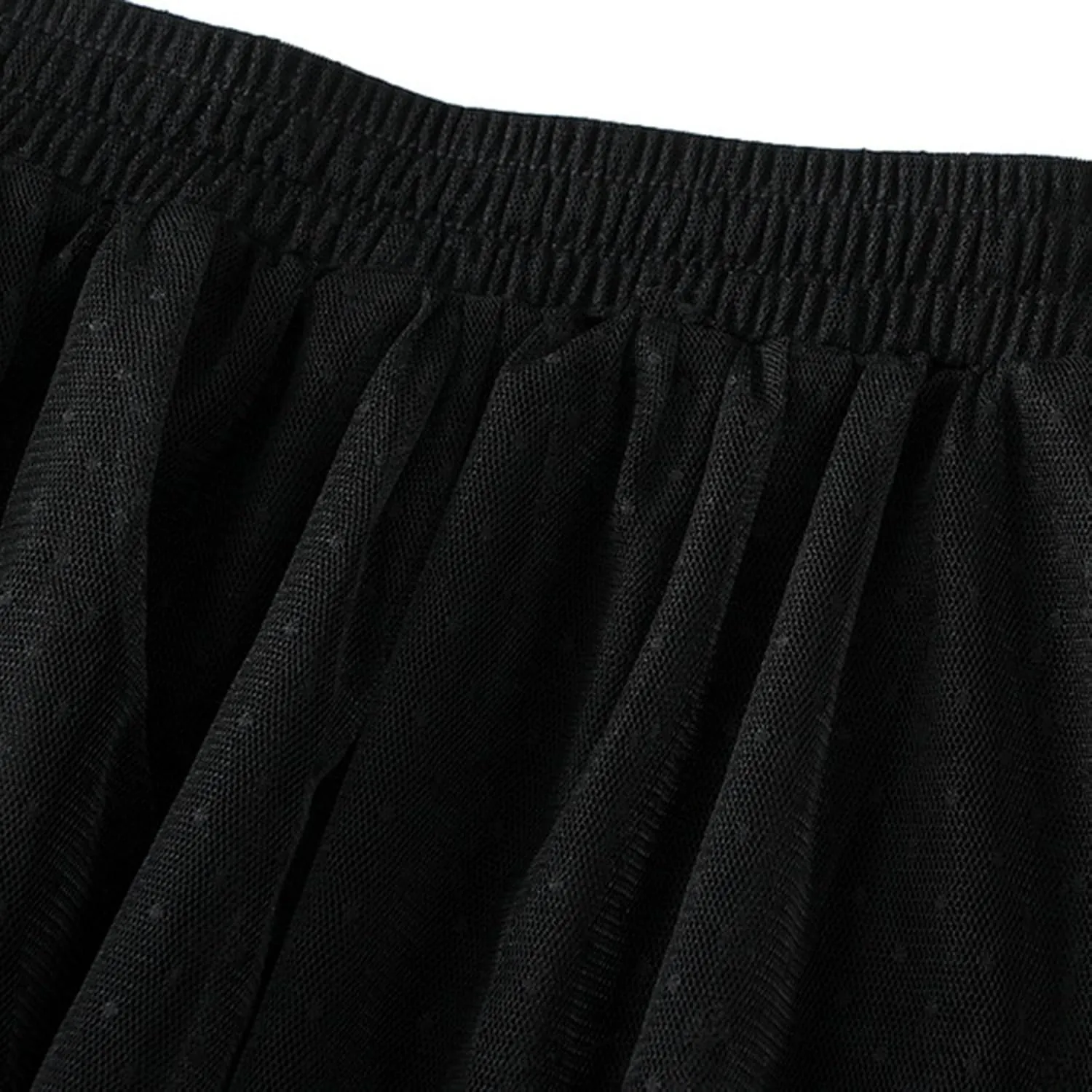 Rvidbe Lace Maxi Skirts for Women Summer Casual Elastic Waist A-Line Pleated Layered Long Skirt Flowy Tiered Tulle Skirts