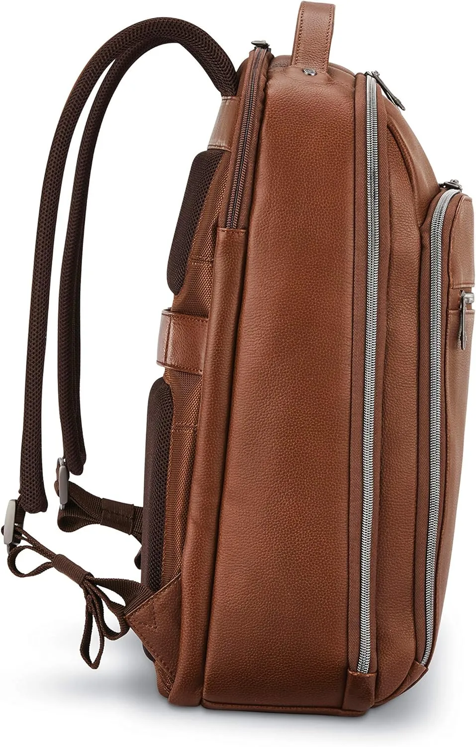Samsonite Classic Leather Backpack, Cognac , One Size