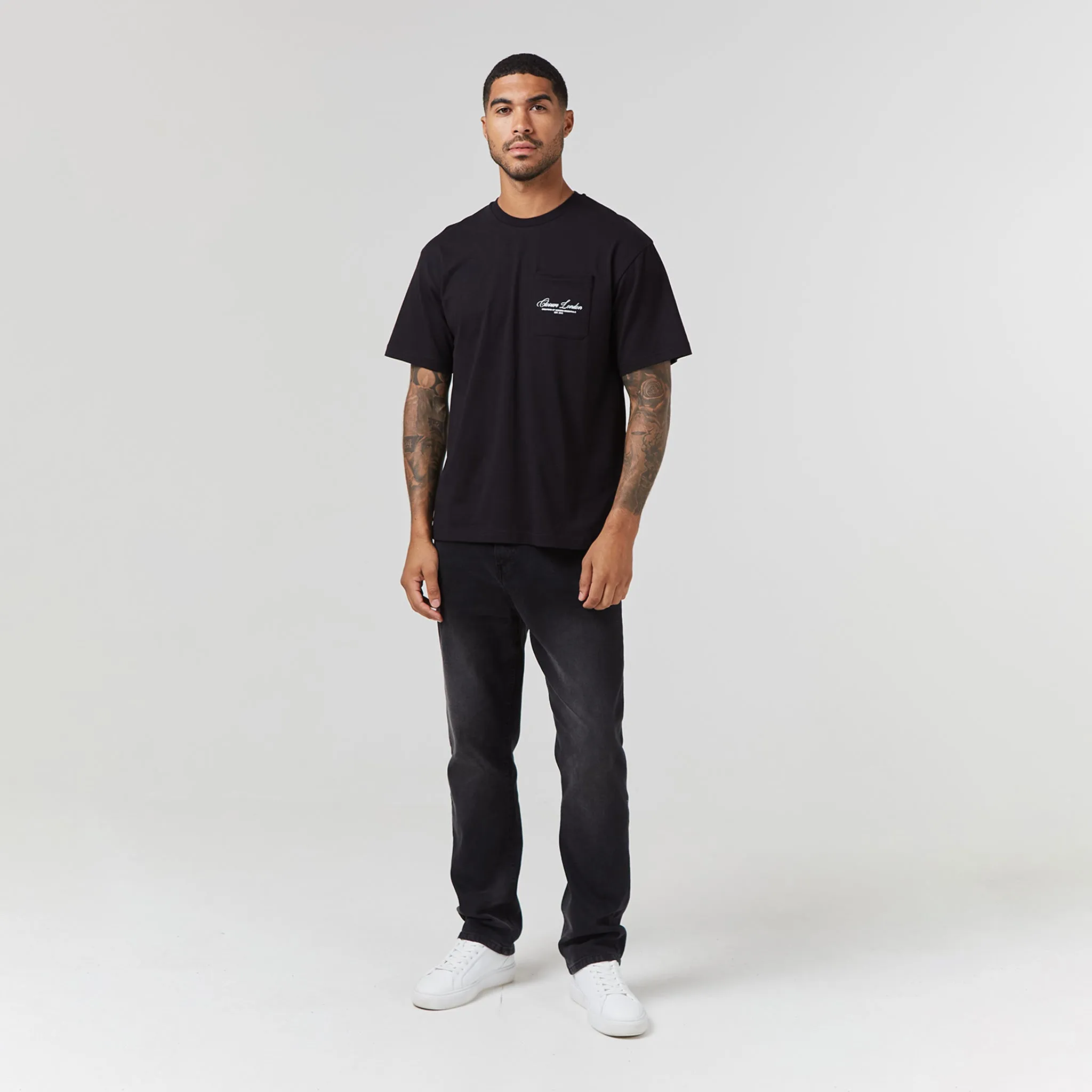 Script Logo Pocket T-Shirt | Black