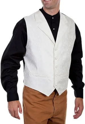 Scully Black Classic Paisley Men's Vest RW093